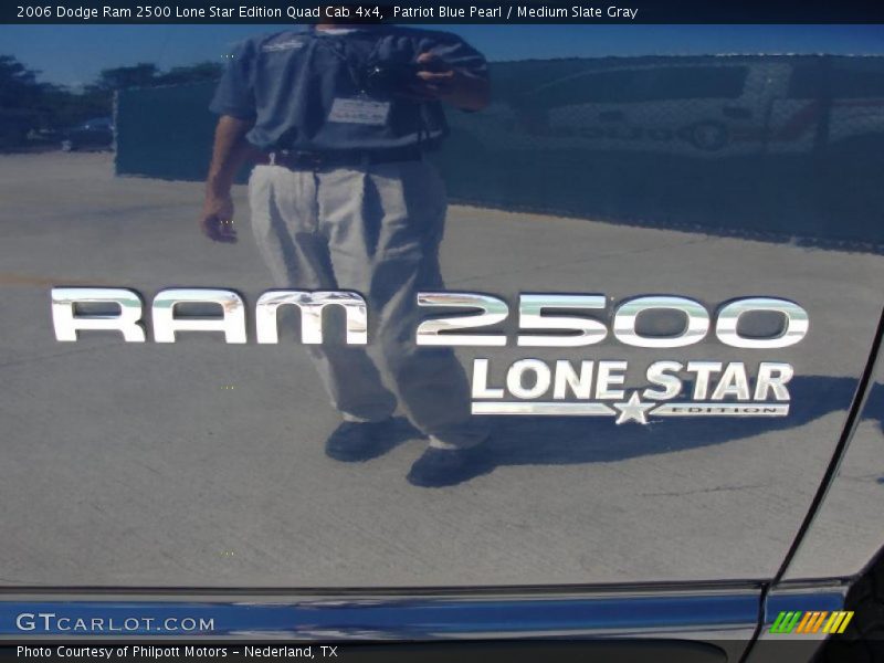 Patriot Blue Pearl / Medium Slate Gray 2006 Dodge Ram 2500 Lone Star Edition Quad Cab 4x4