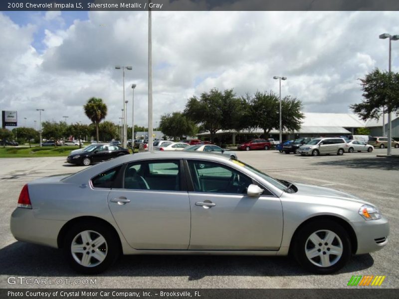 Silverstone Metallic / Gray 2008 Chevrolet Impala LS