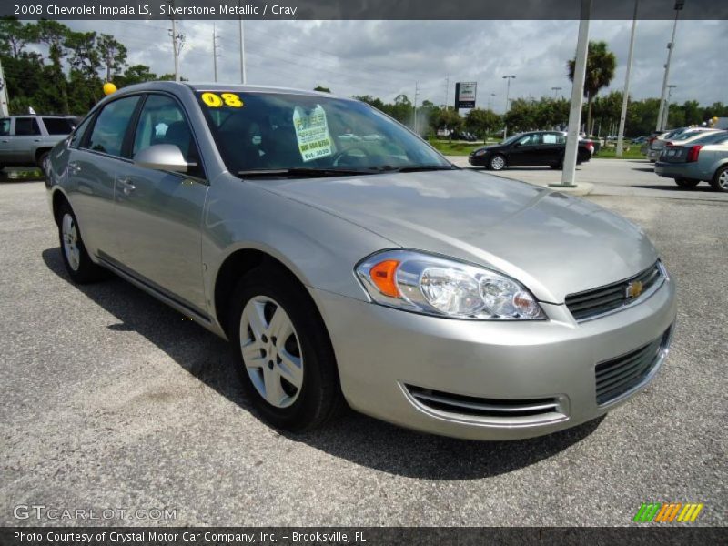 Silverstone Metallic / Gray 2008 Chevrolet Impala LS
