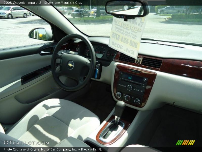 Silverstone Metallic / Gray 2008 Chevrolet Impala LS