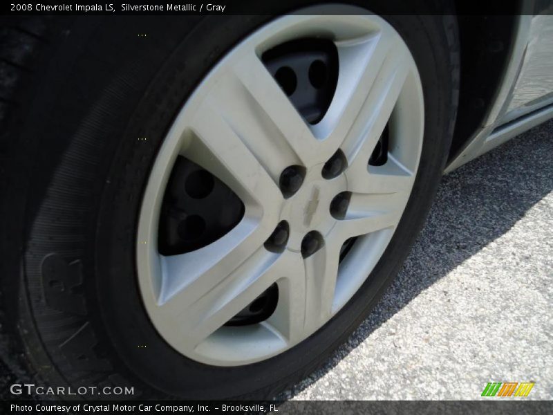 Silverstone Metallic / Gray 2008 Chevrolet Impala LS