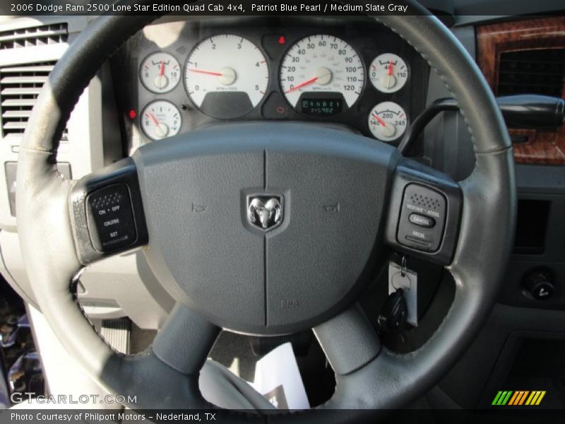 Patriot Blue Pearl / Medium Slate Gray 2006 Dodge Ram 2500 Lone Star Edition Quad Cab 4x4
