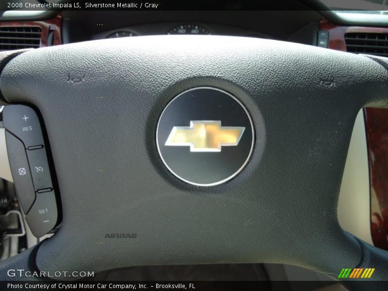 Silverstone Metallic / Gray 2008 Chevrolet Impala LS