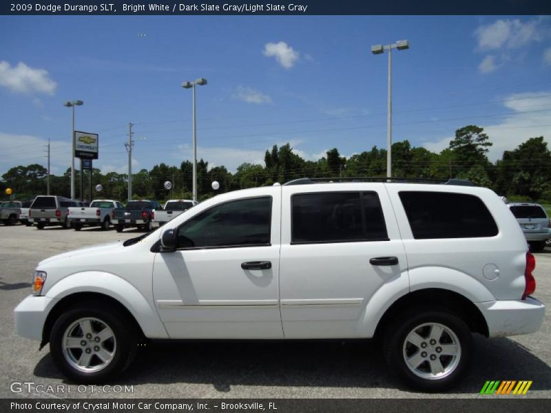 Bright White / Dark Slate Gray/Light Slate Gray 2009 Dodge Durango SLT