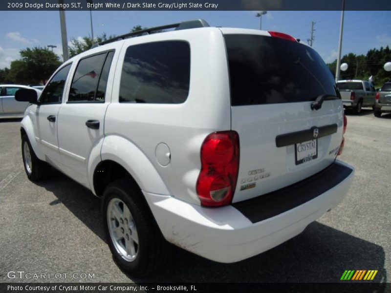 Bright White / Dark Slate Gray/Light Slate Gray 2009 Dodge Durango SLT