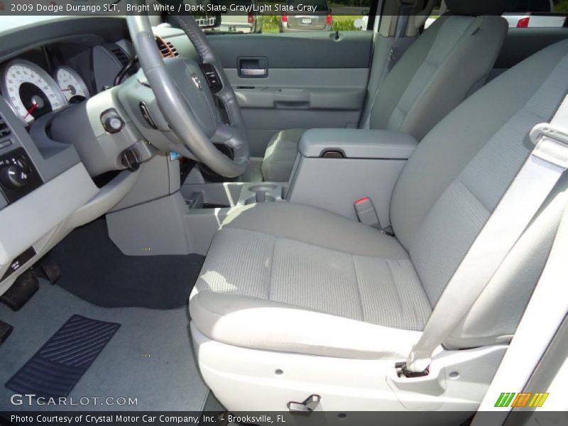 Bright White / Dark Slate Gray/Light Slate Gray 2009 Dodge Durango SLT