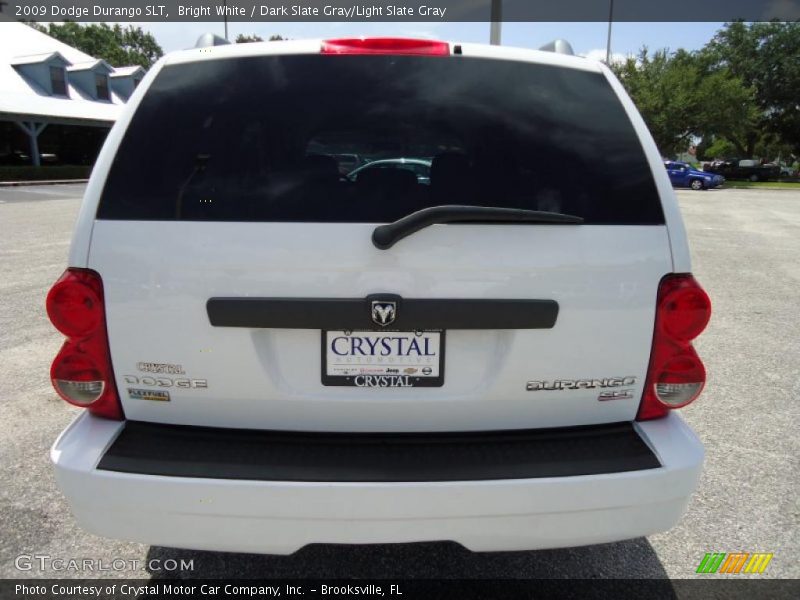 Bright White / Dark Slate Gray/Light Slate Gray 2009 Dodge Durango SLT