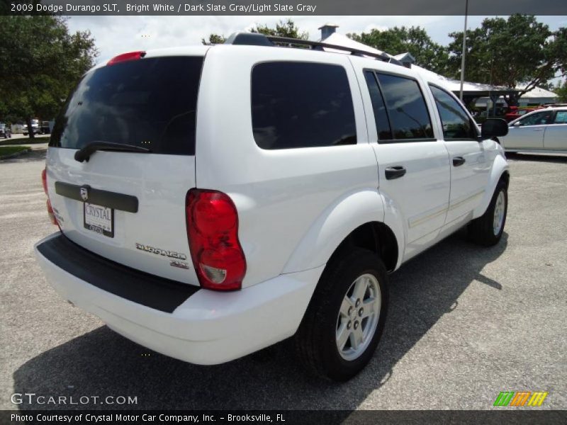 Bright White / Dark Slate Gray/Light Slate Gray 2009 Dodge Durango SLT