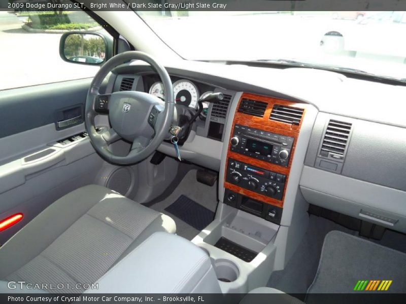 Bright White / Dark Slate Gray/Light Slate Gray 2009 Dodge Durango SLT
