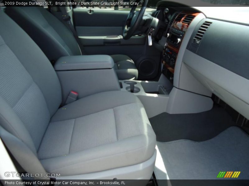 Bright White / Dark Slate Gray/Light Slate Gray 2009 Dodge Durango SLT