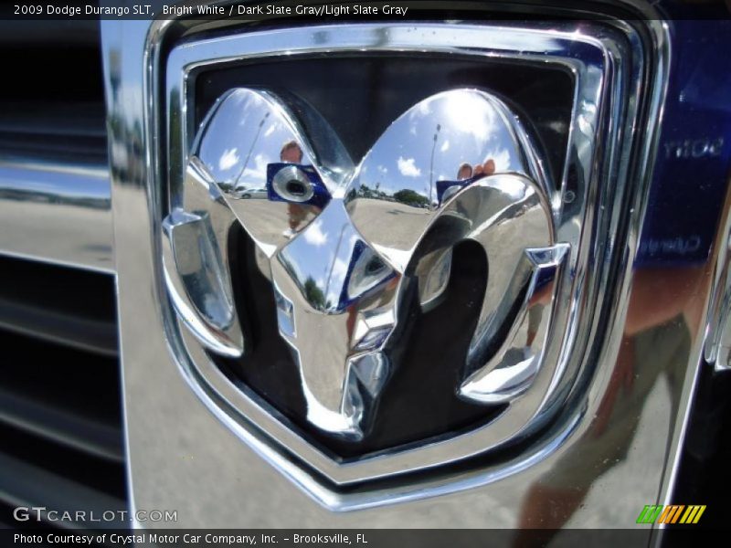 Bright White / Dark Slate Gray/Light Slate Gray 2009 Dodge Durango SLT