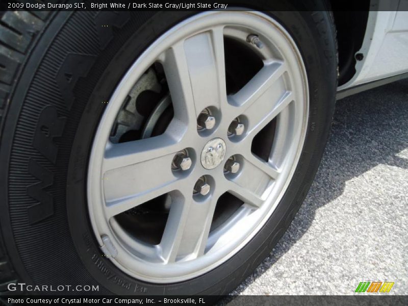 Bright White / Dark Slate Gray/Light Slate Gray 2009 Dodge Durango SLT