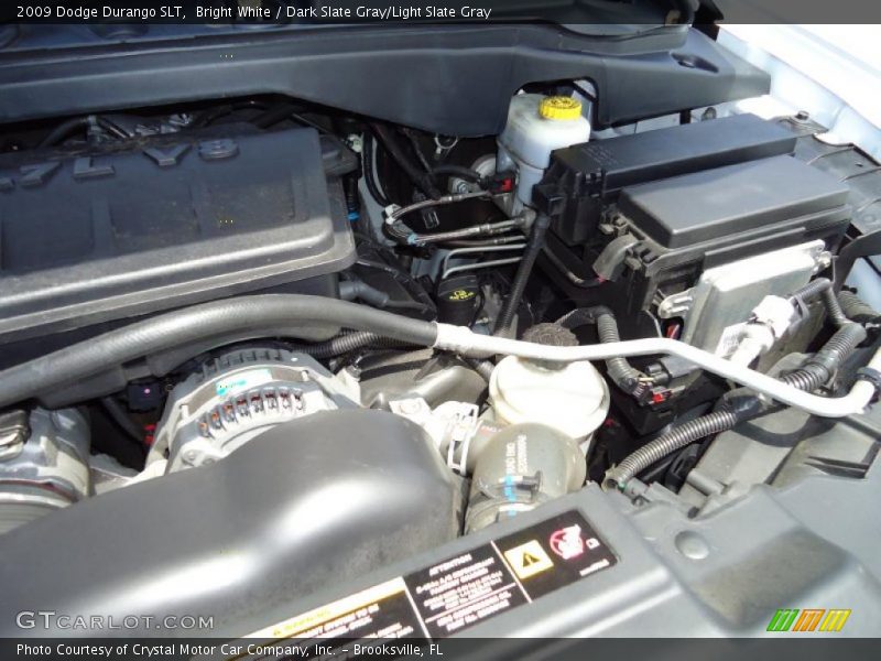 Bright White / Dark Slate Gray/Light Slate Gray 2009 Dodge Durango SLT