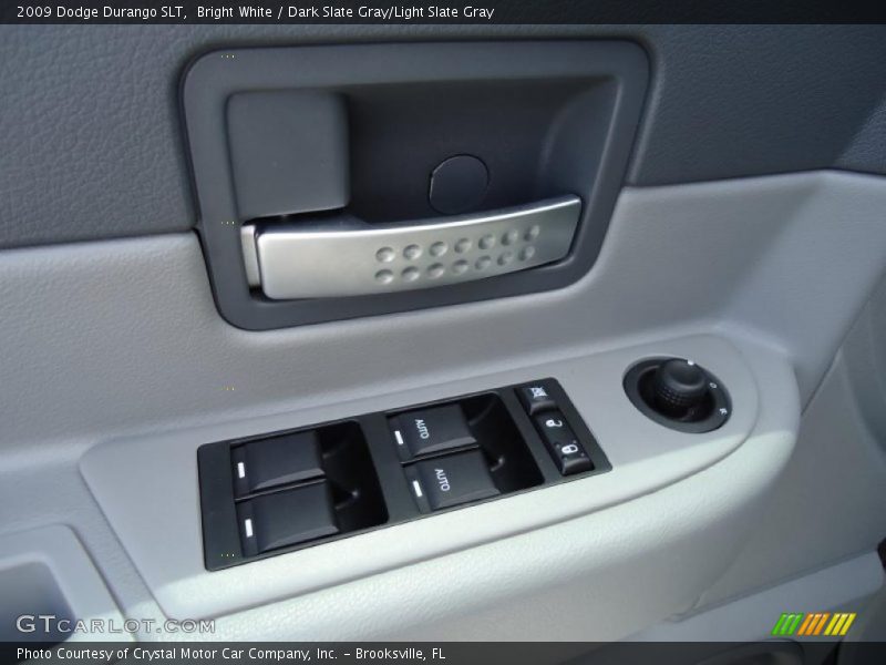 Bright White / Dark Slate Gray/Light Slate Gray 2009 Dodge Durango SLT