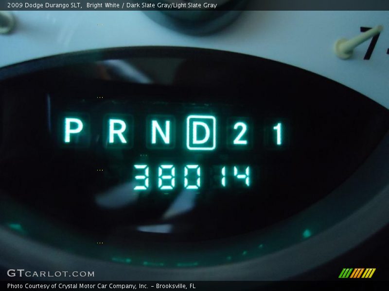 Bright White / Dark Slate Gray/Light Slate Gray 2009 Dodge Durango SLT