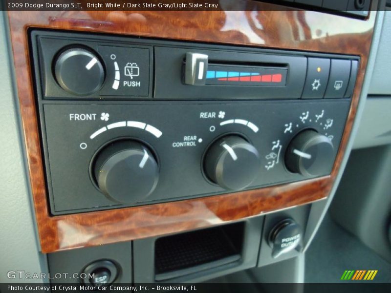 Bright White / Dark Slate Gray/Light Slate Gray 2009 Dodge Durango SLT