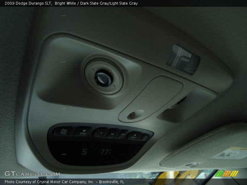 Bright White / Dark Slate Gray/Light Slate Gray 2009 Dodge Durango SLT
