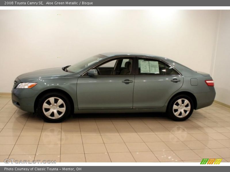 Aloe Green Metallic / Bisque 2008 Toyota Camry SE