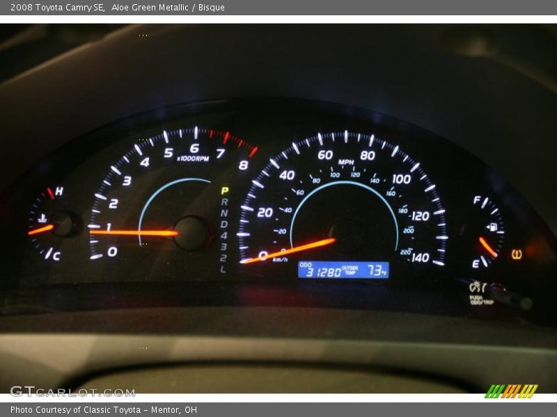 Aloe Green Metallic / Bisque 2008 Toyota Camry SE