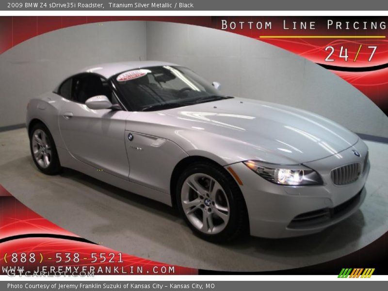 Titanium Silver Metallic / Black 2009 BMW Z4 sDrive35i Roadster