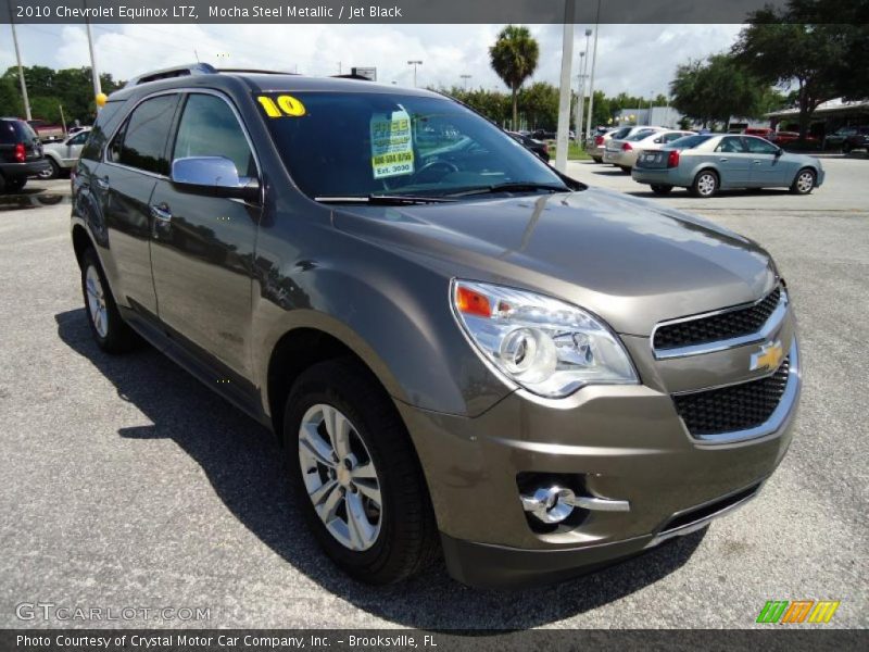 Mocha Steel Metallic / Jet Black 2010 Chevrolet Equinox LTZ