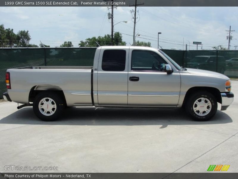 Pewter Metallic / Graphite 1999 GMC Sierra 1500 SLE Extended Cab