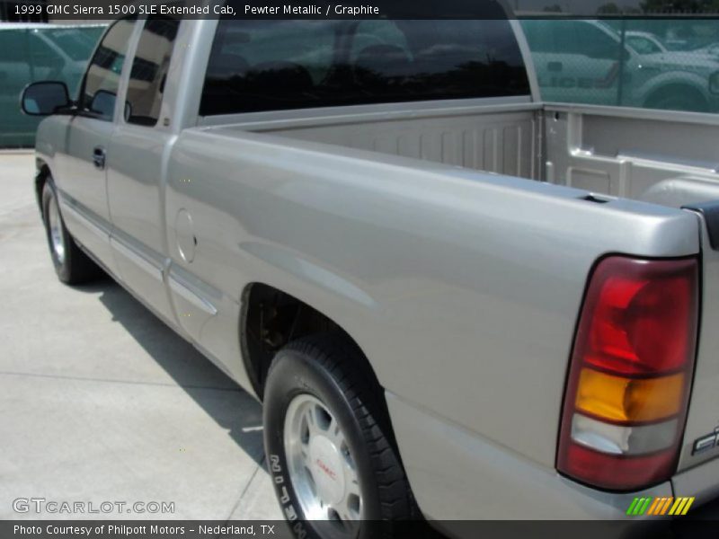 Pewter Metallic / Graphite 1999 GMC Sierra 1500 SLE Extended Cab