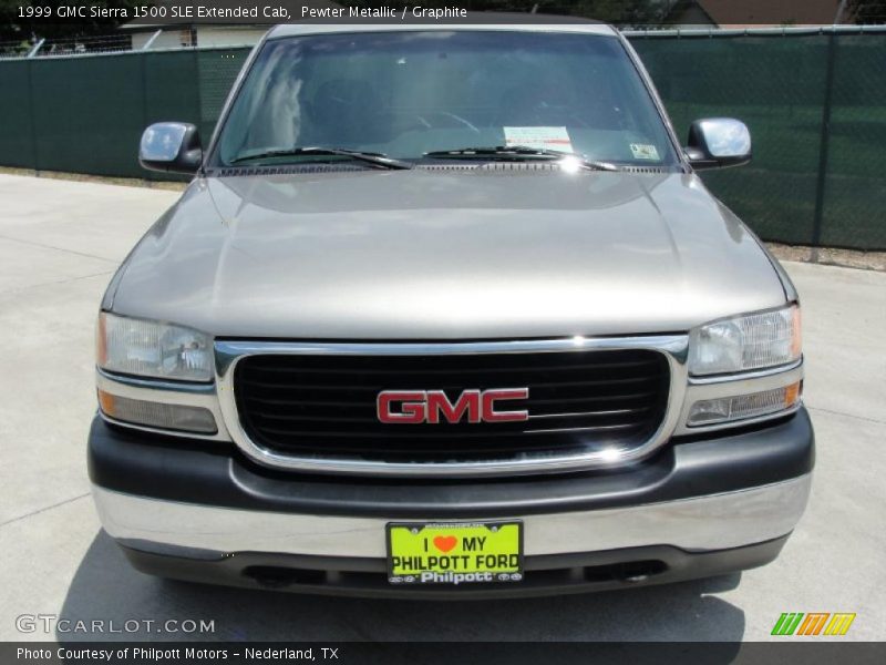 Pewter Metallic / Graphite 1999 GMC Sierra 1500 SLE Extended Cab