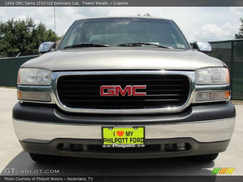 Pewter Metallic / Graphite 1999 GMC Sierra 1500 SLE Extended Cab