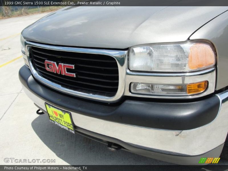 Pewter Metallic / Graphite 1999 GMC Sierra 1500 SLE Extended Cab