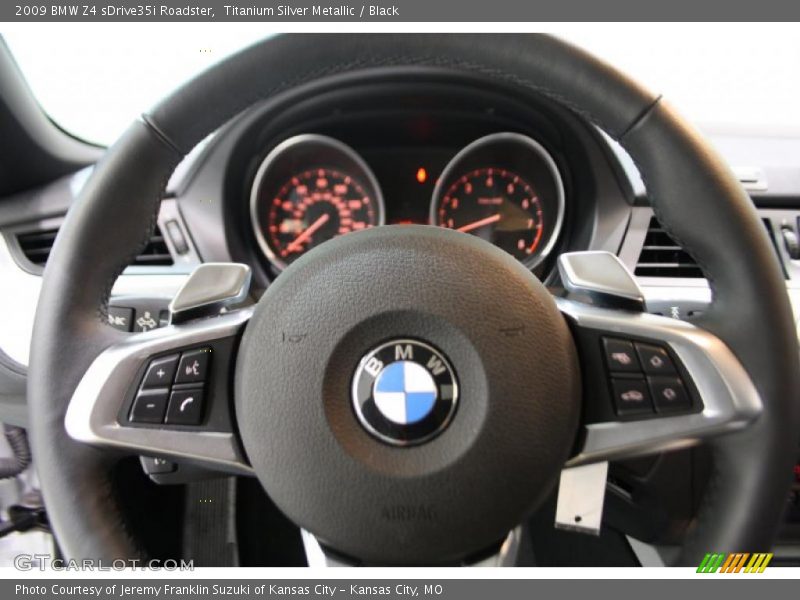 Titanium Silver Metallic / Black 2009 BMW Z4 sDrive35i Roadster