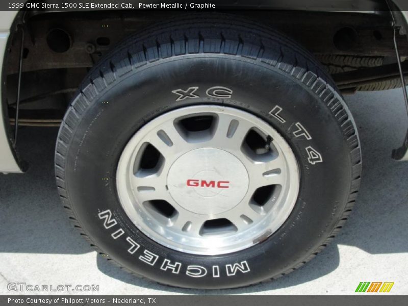 Pewter Metallic / Graphite 1999 GMC Sierra 1500 SLE Extended Cab
