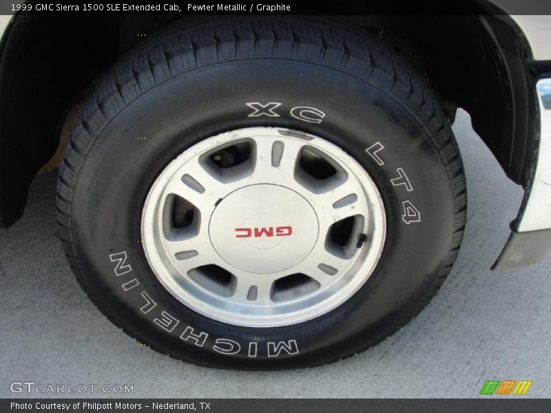 Pewter Metallic / Graphite 1999 GMC Sierra 1500 SLE Extended Cab