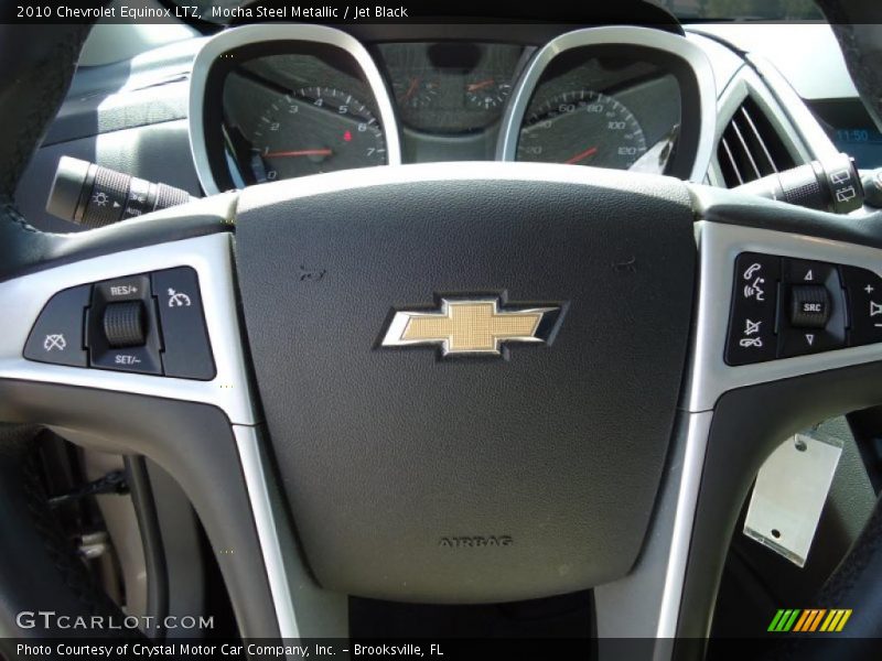 Mocha Steel Metallic / Jet Black 2010 Chevrolet Equinox LTZ
