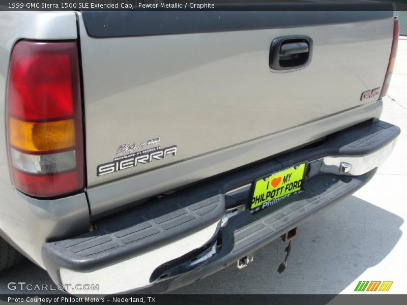 Pewter Metallic / Graphite 1999 GMC Sierra 1500 SLE Extended Cab