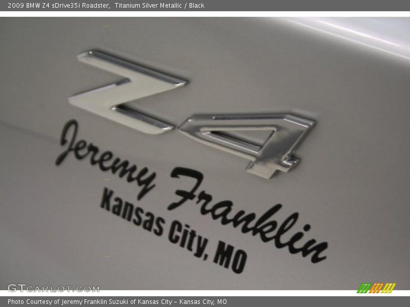 Titanium Silver Metallic / Black 2009 BMW Z4 sDrive35i Roadster