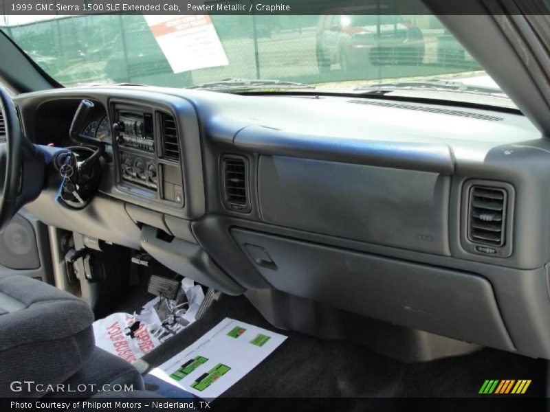 Pewter Metallic / Graphite 1999 GMC Sierra 1500 SLE Extended Cab