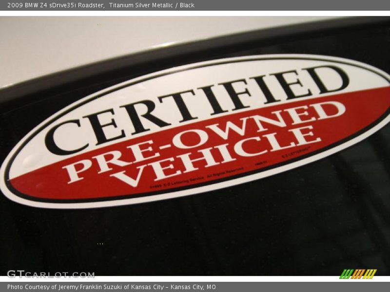 Titanium Silver Metallic / Black 2009 BMW Z4 sDrive35i Roadster