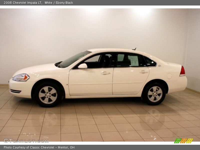 White / Ebony Black 2008 Chevrolet Impala LT