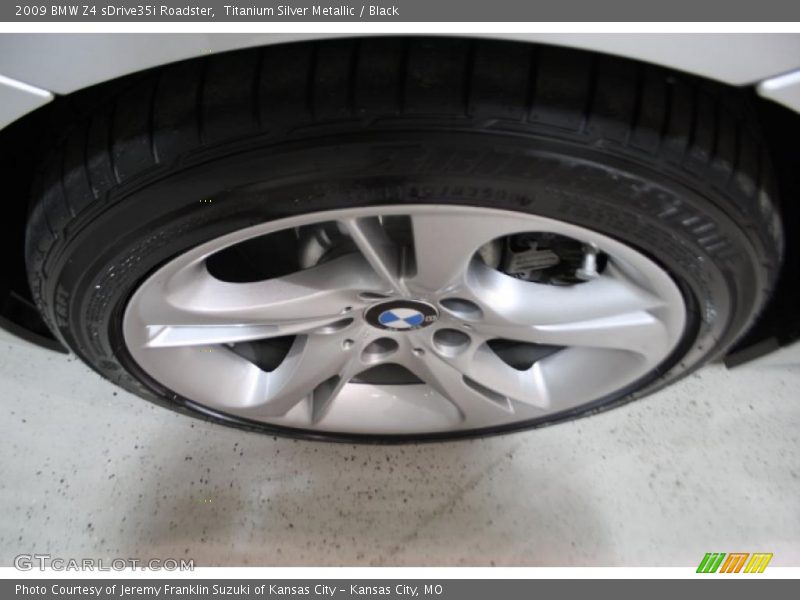 Titanium Silver Metallic / Black 2009 BMW Z4 sDrive35i Roadster
