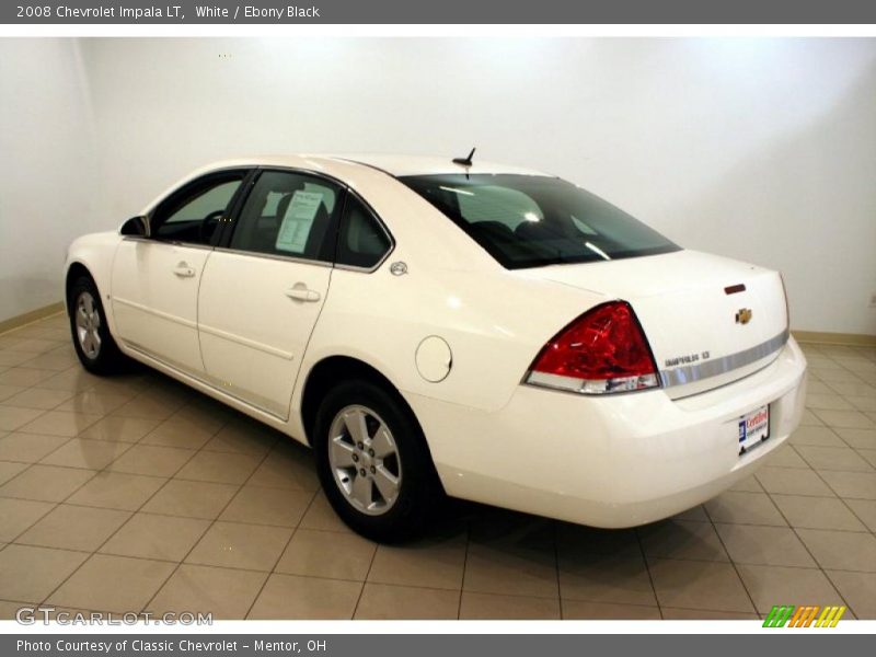 White / Ebony Black 2008 Chevrolet Impala LT