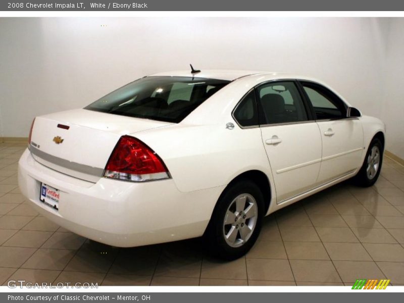White / Ebony Black 2008 Chevrolet Impala LT