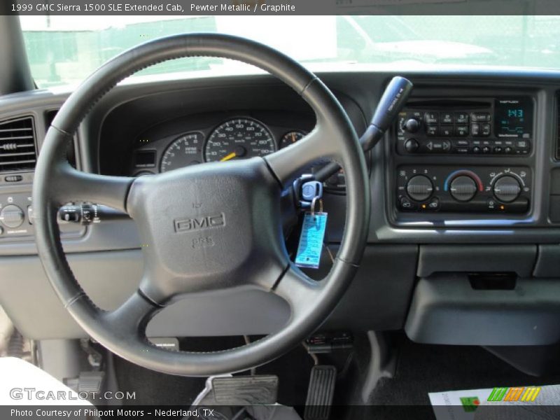 Pewter Metallic / Graphite 1999 GMC Sierra 1500 SLE Extended Cab