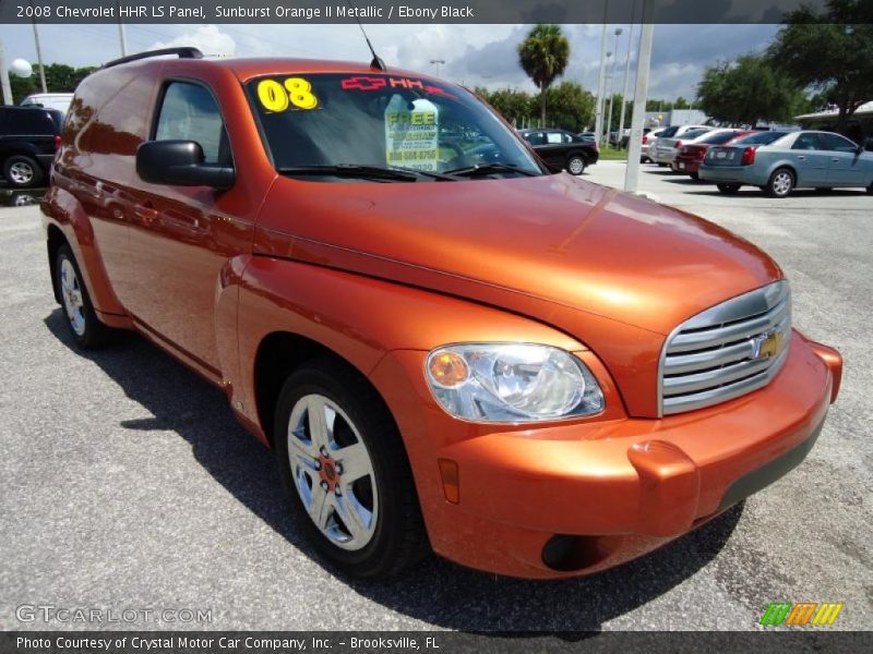 Sunburst Orange II Metallic / Ebony Black 2008 Chevrolet HHR LS Panel