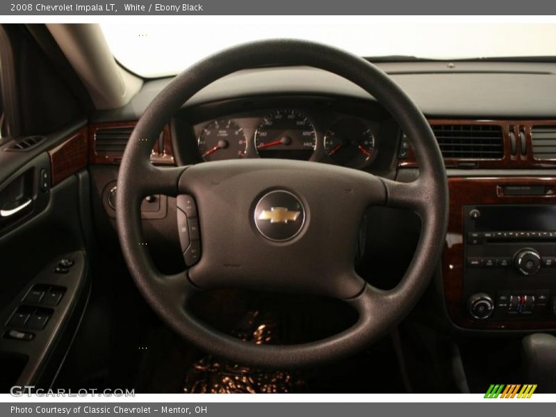White / Ebony Black 2008 Chevrolet Impala LT