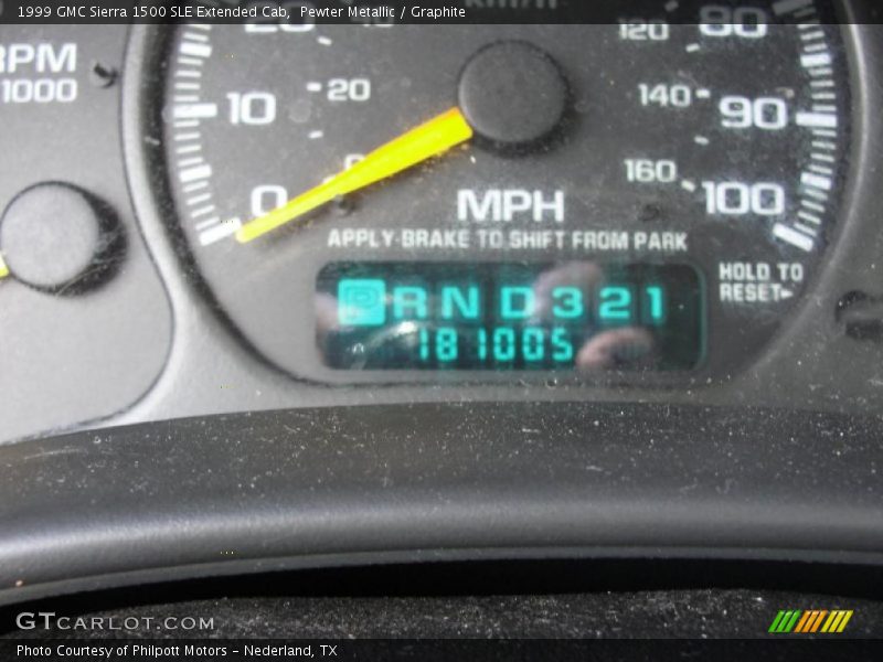 Pewter Metallic / Graphite 1999 GMC Sierra 1500 SLE Extended Cab