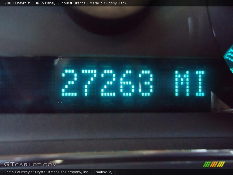 Sunburst Orange II Metallic / Ebony Black 2008 Chevrolet HHR LS Panel