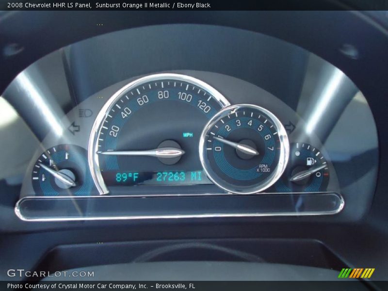 Sunburst Orange II Metallic / Ebony Black 2008 Chevrolet HHR LS Panel