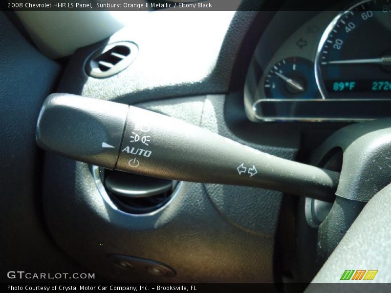 Sunburst Orange II Metallic / Ebony Black 2008 Chevrolet HHR LS Panel