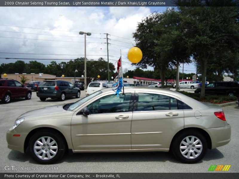 Light Sandstone Metallic / Dark Khaki/Light Graystone 2009 Chrysler Sebring Touring Sedan